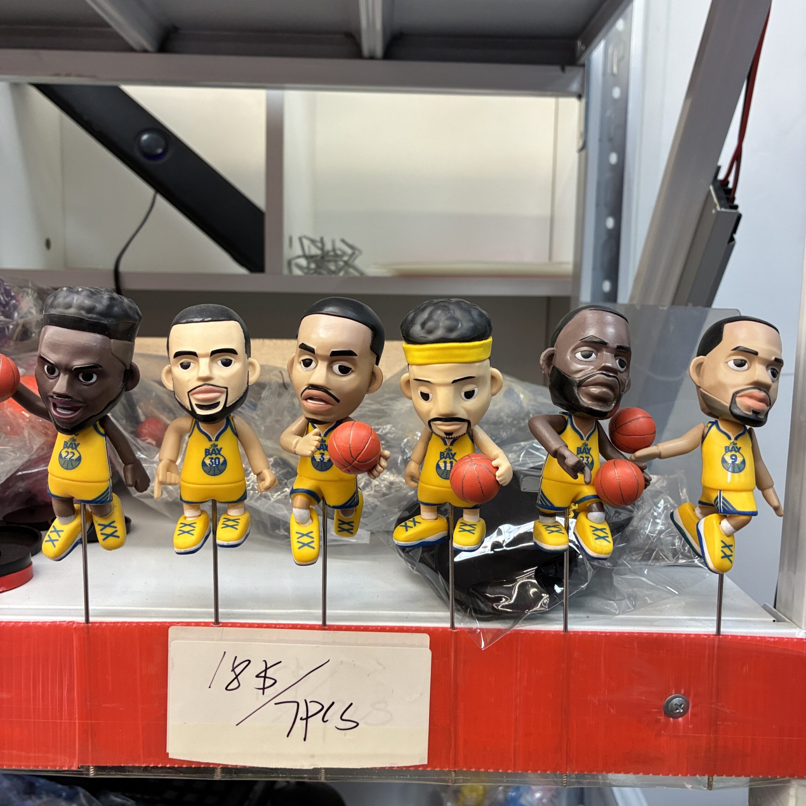 Golden State Warriors Basketball Player Figurine Set (6PCS)