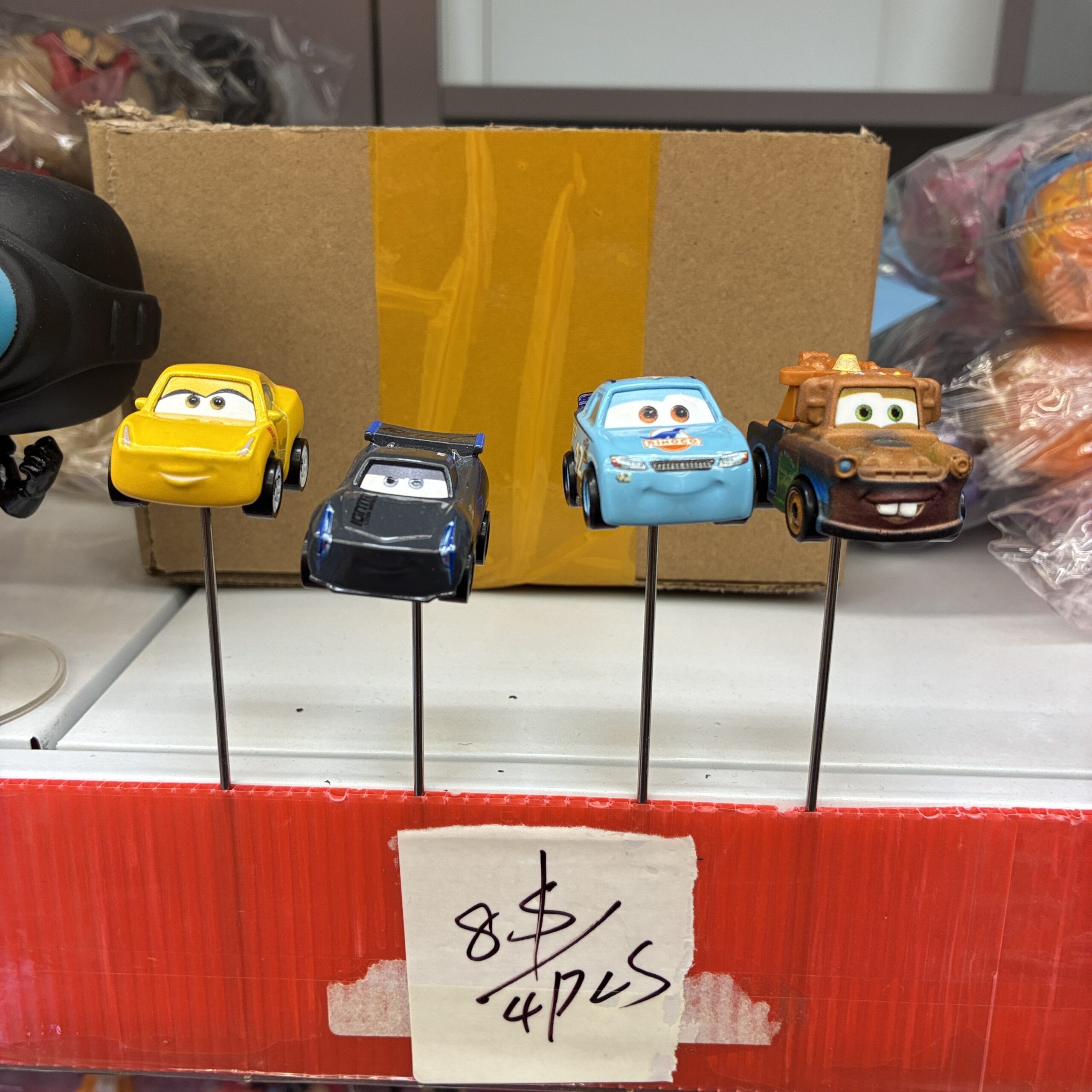 Cars Movie Character Figurine Set (4PCS)