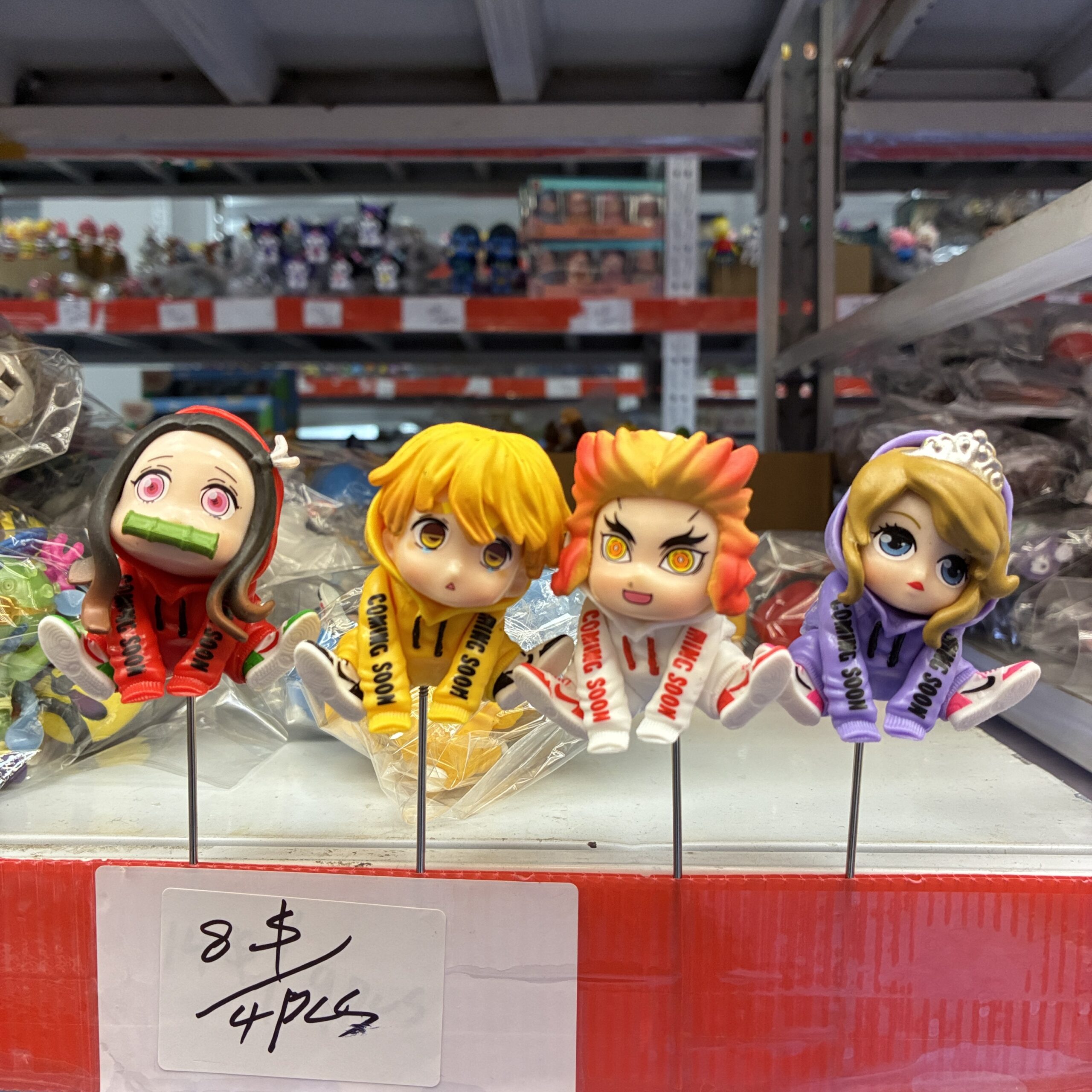 Demon Slayer Streetwear-Themed Figurine Set (4PCS)