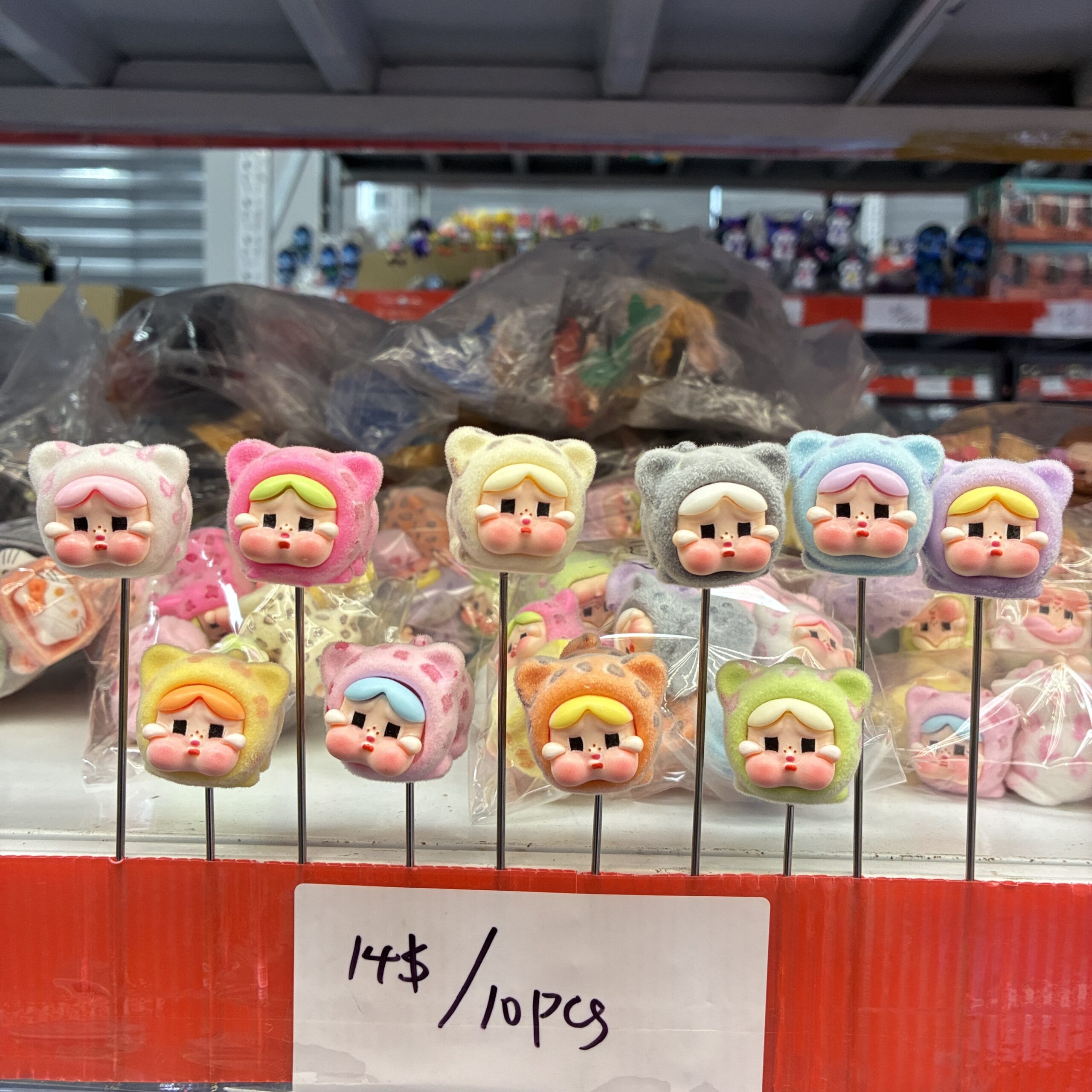 Plush Cat Hood-Themed Figurine Set (10PCS)