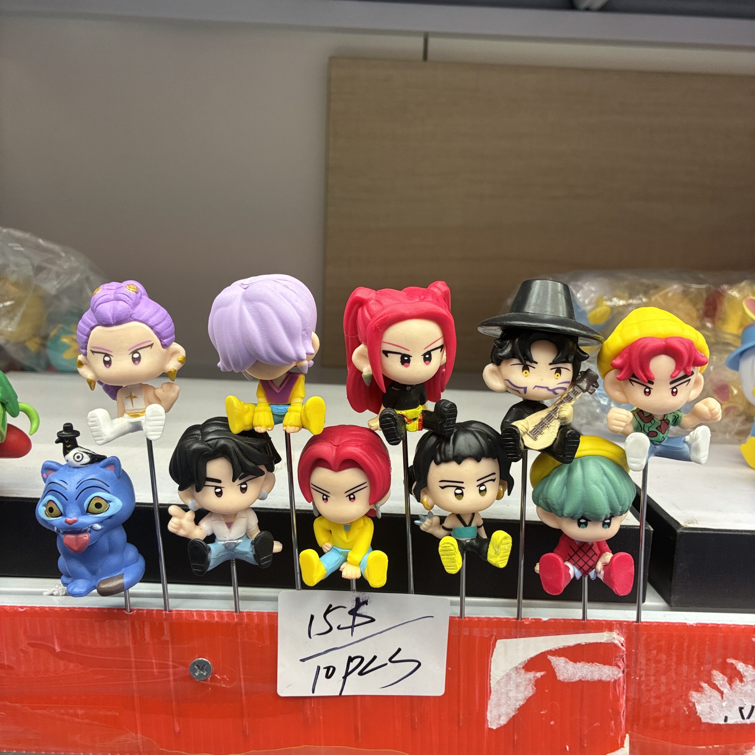 Anime Character Chibi Figurine Set (10PCS)