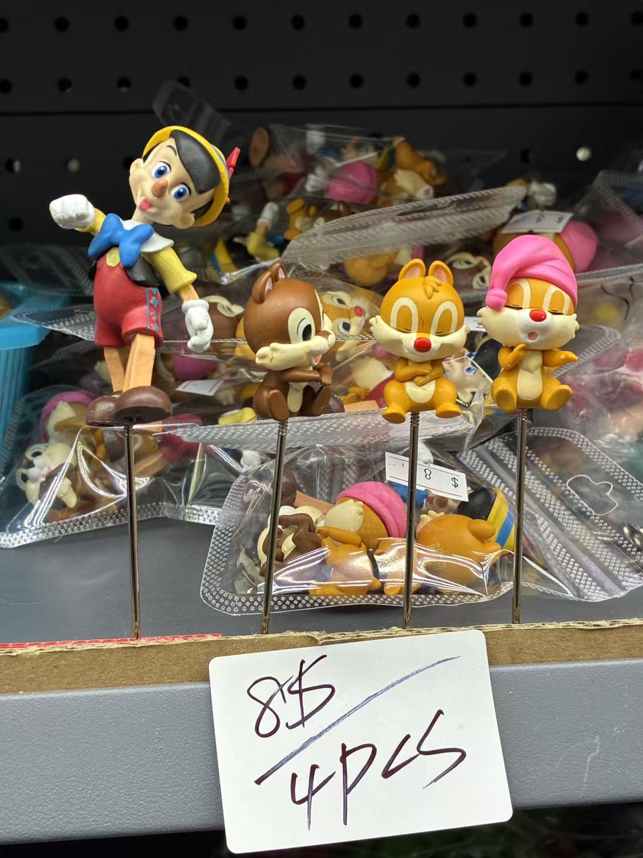 Disney Pinocchio & Chip ‘n’ Dale Figurine Set (4PCS)