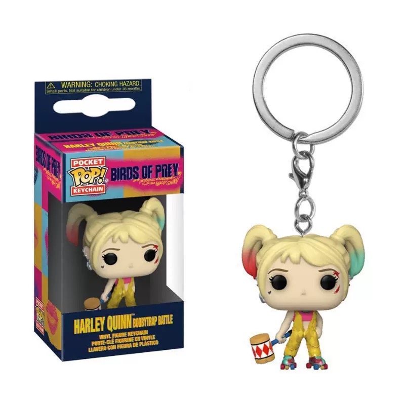 Funko Pocket Pop! Keychain: Birds of Prey – Harley Quinn (Boobytrap Battle)