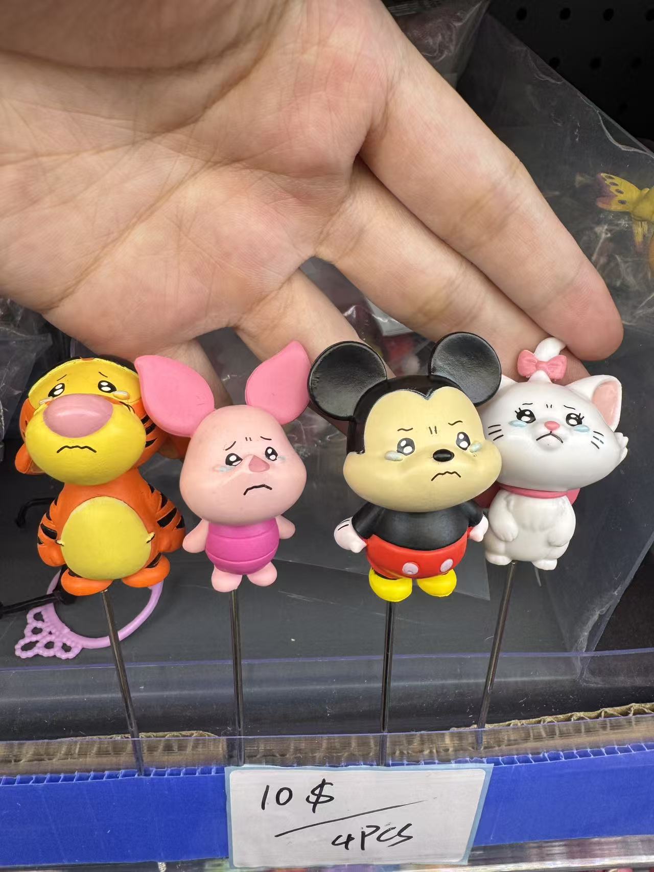 Crying Expression Disney Characters DIY Bead Pen Toppers (4pcs)