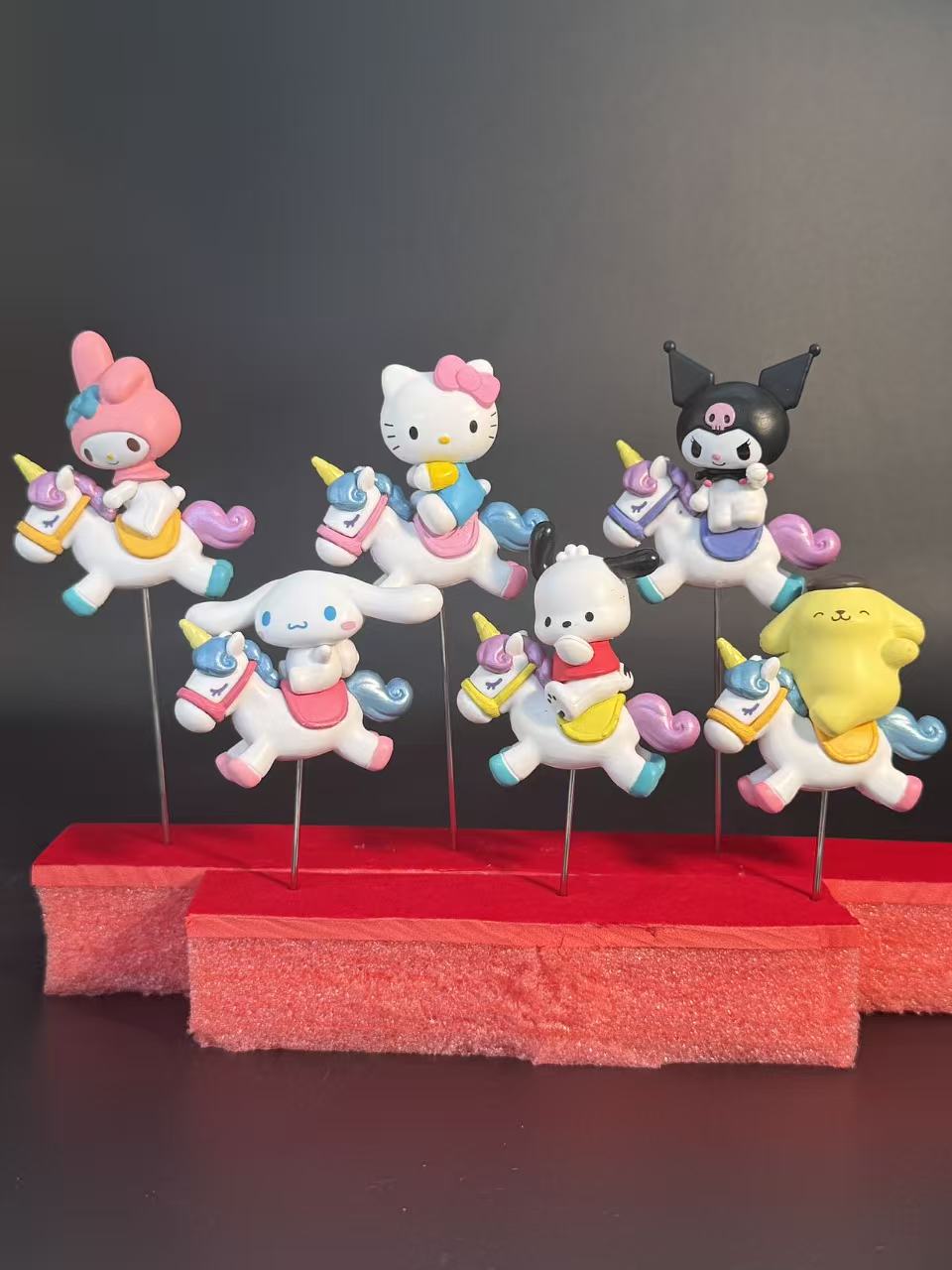 anrio Friends Riding Unicorn Bead Pen Toppers – 6 pcs