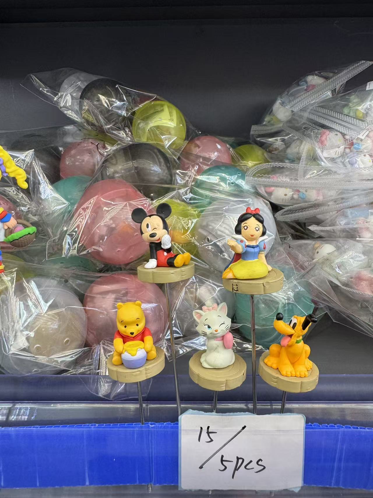 5PCS Disney decorative items, desktop decorations, decorative pen caps, cute cartoon characters, decorative pin prongs.