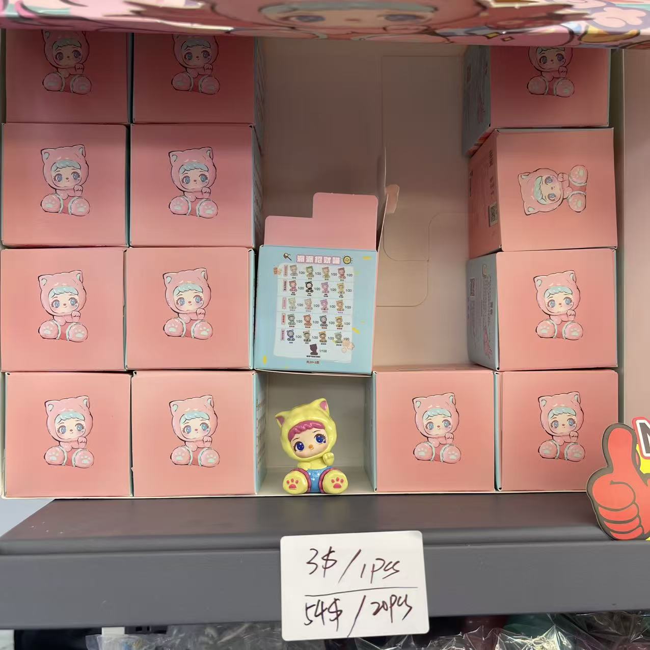 20PCS Cat-themed Chibi Character Blind Box Figurine