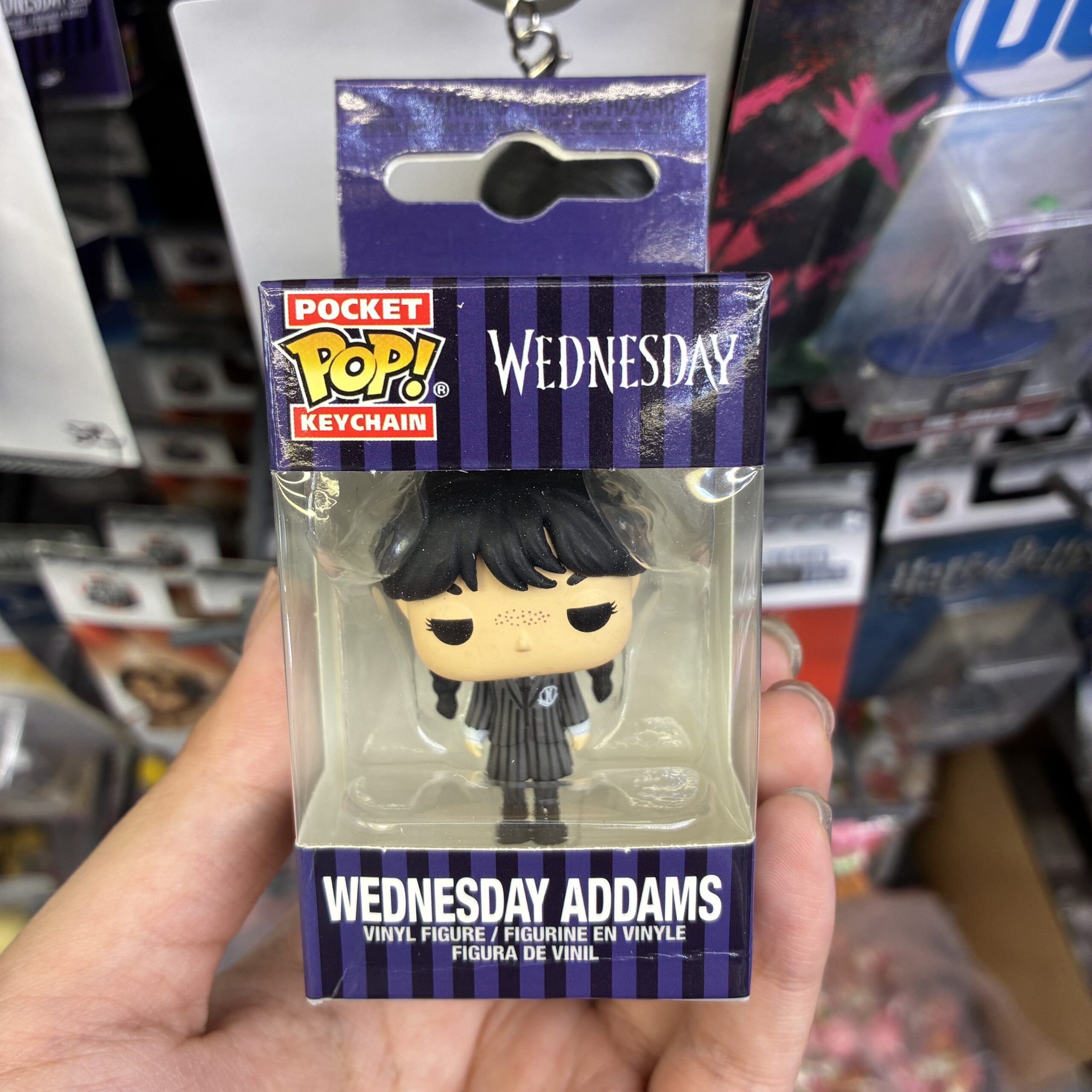 Cute Wednesday Addams Funko Pop Keychain | TV Show Fan Gift