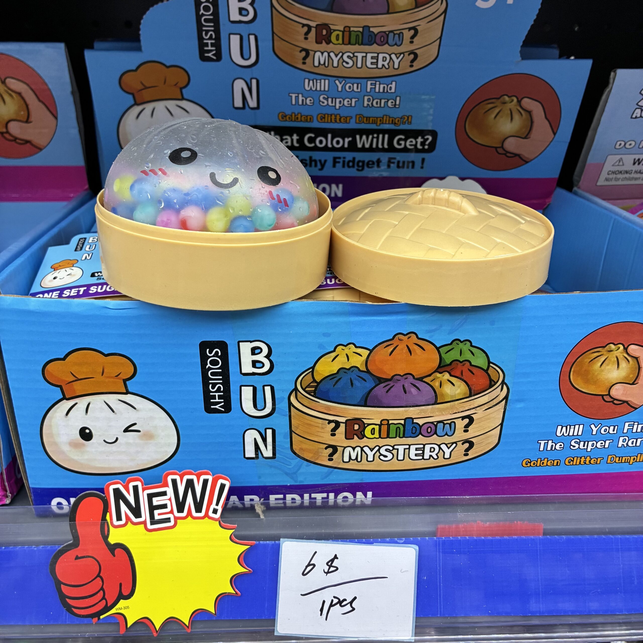 1PCS Squishy Bun Rainbow Mystery Stress Relief Toy