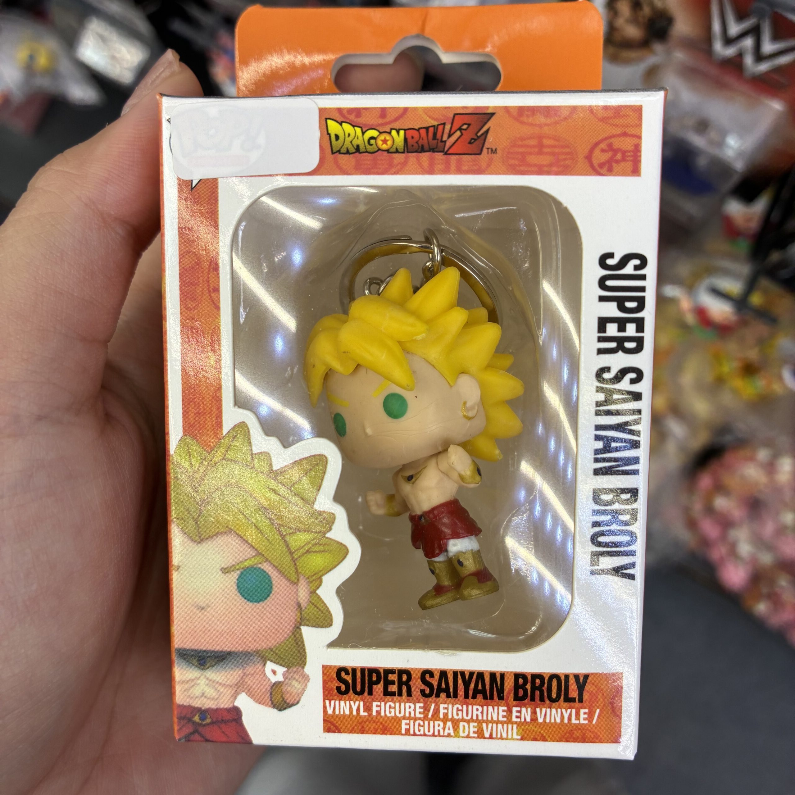 Dragon Ball Z Super Saiyan Broly Mini Figure Keychain