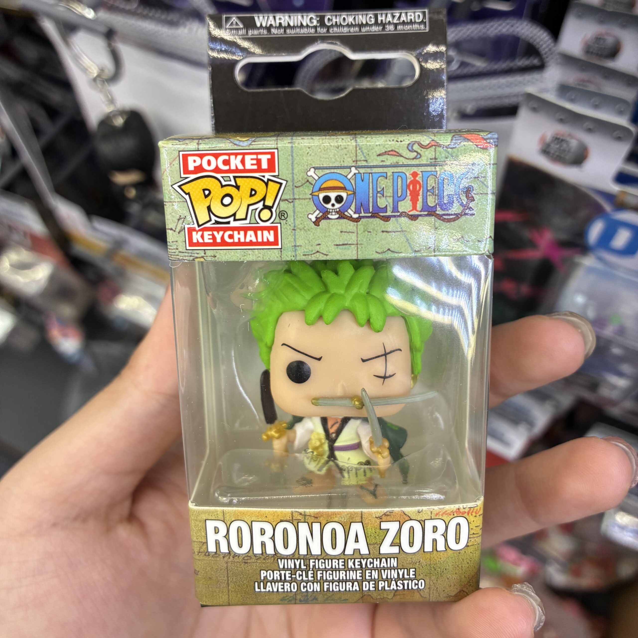 Funko Pocket Pop! Keychain One Piece Roronoa Zoro Vinyl Figure