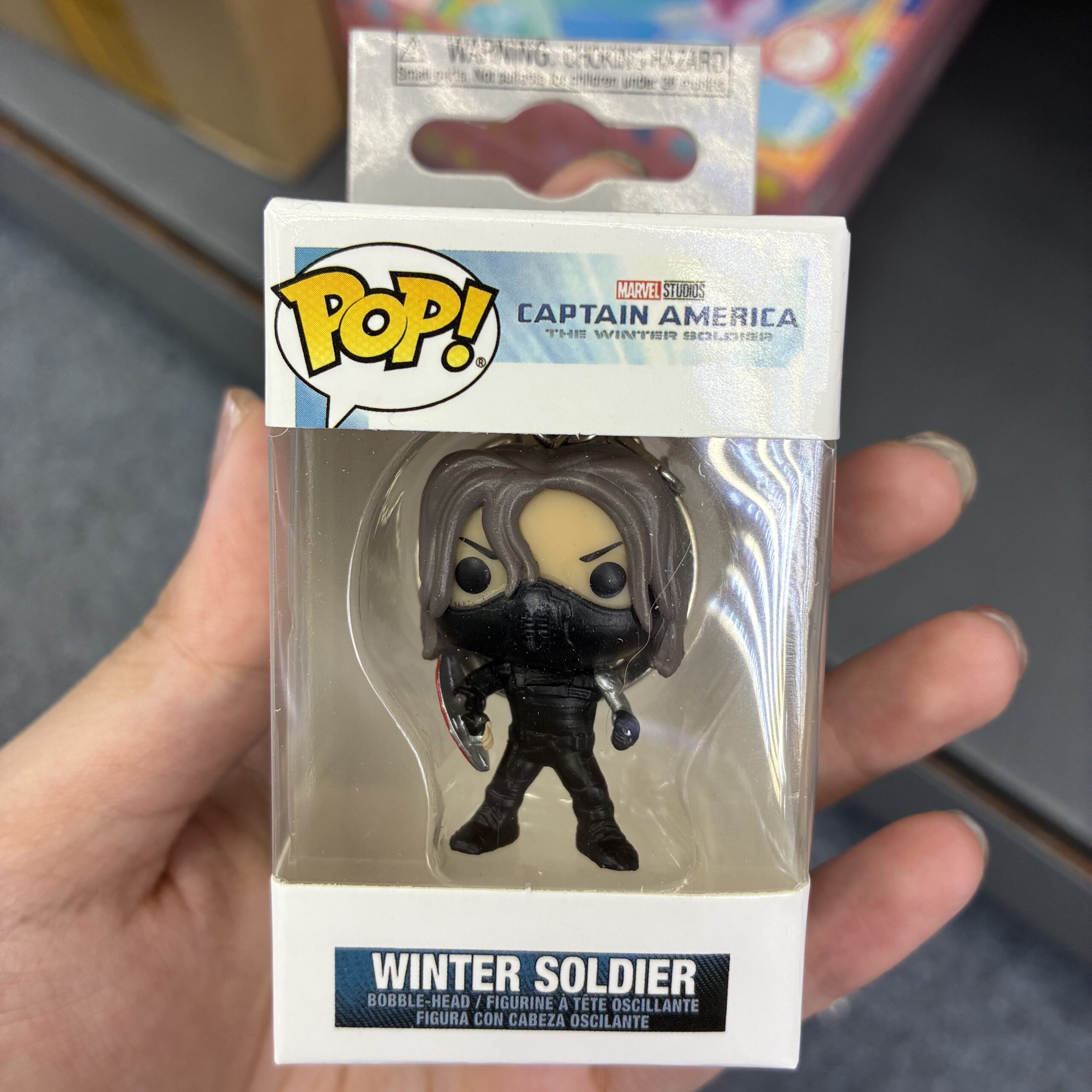 Funko Pop! Keychain Marvel Captain America Winter Soldier Vinyl Figure