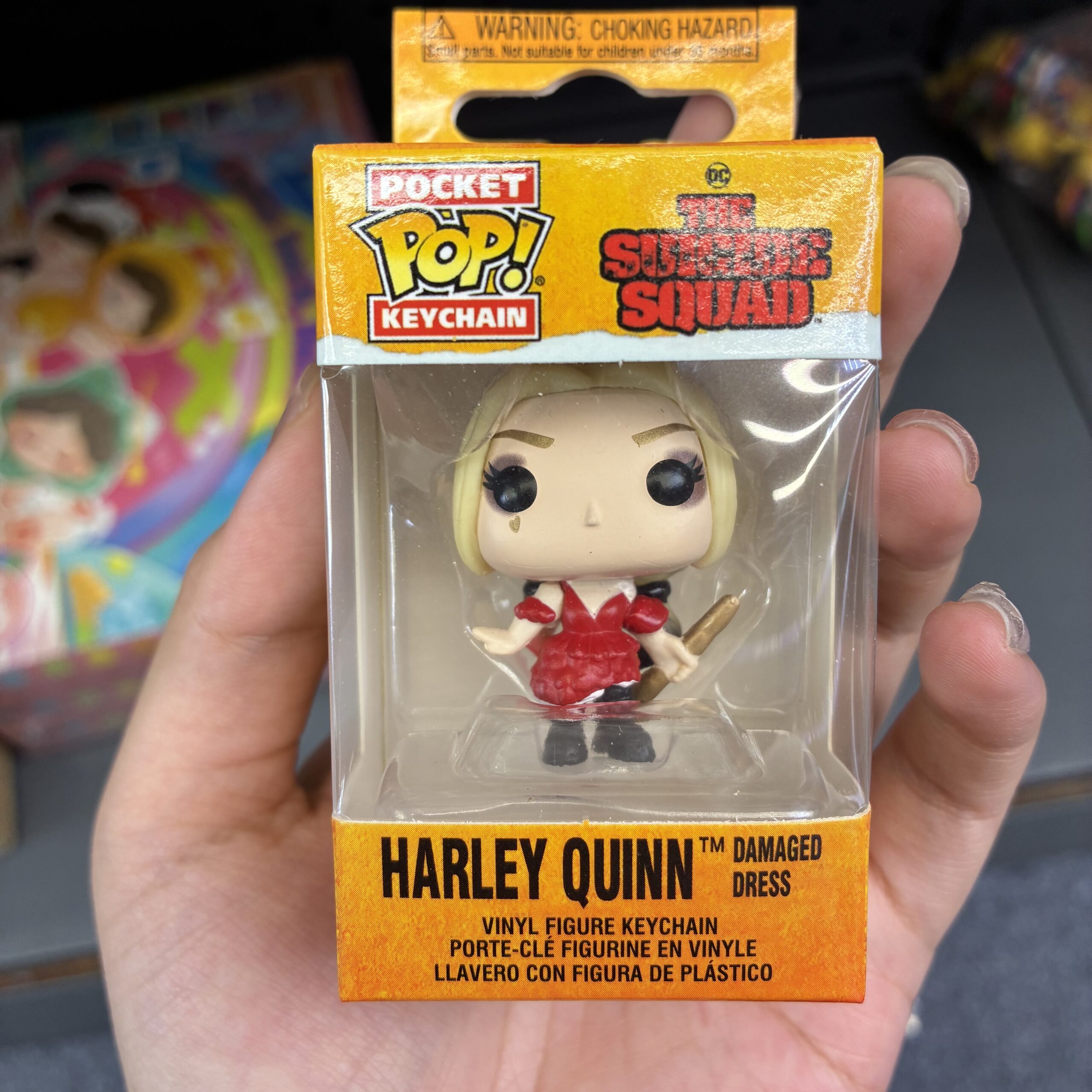 Funko Pocket Pop! Keychain The Suicide Squad Harley Quinn Damaged Dress Vinyl Figure