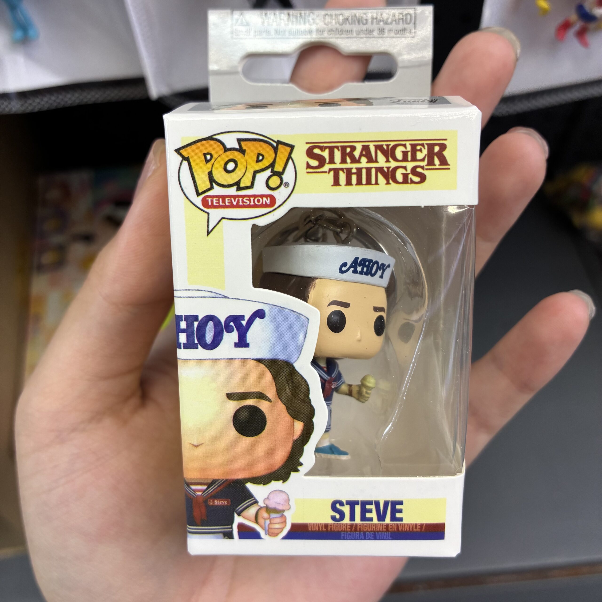 Funko Pop! Keychain Stranger Things Steve Vinyl Figure