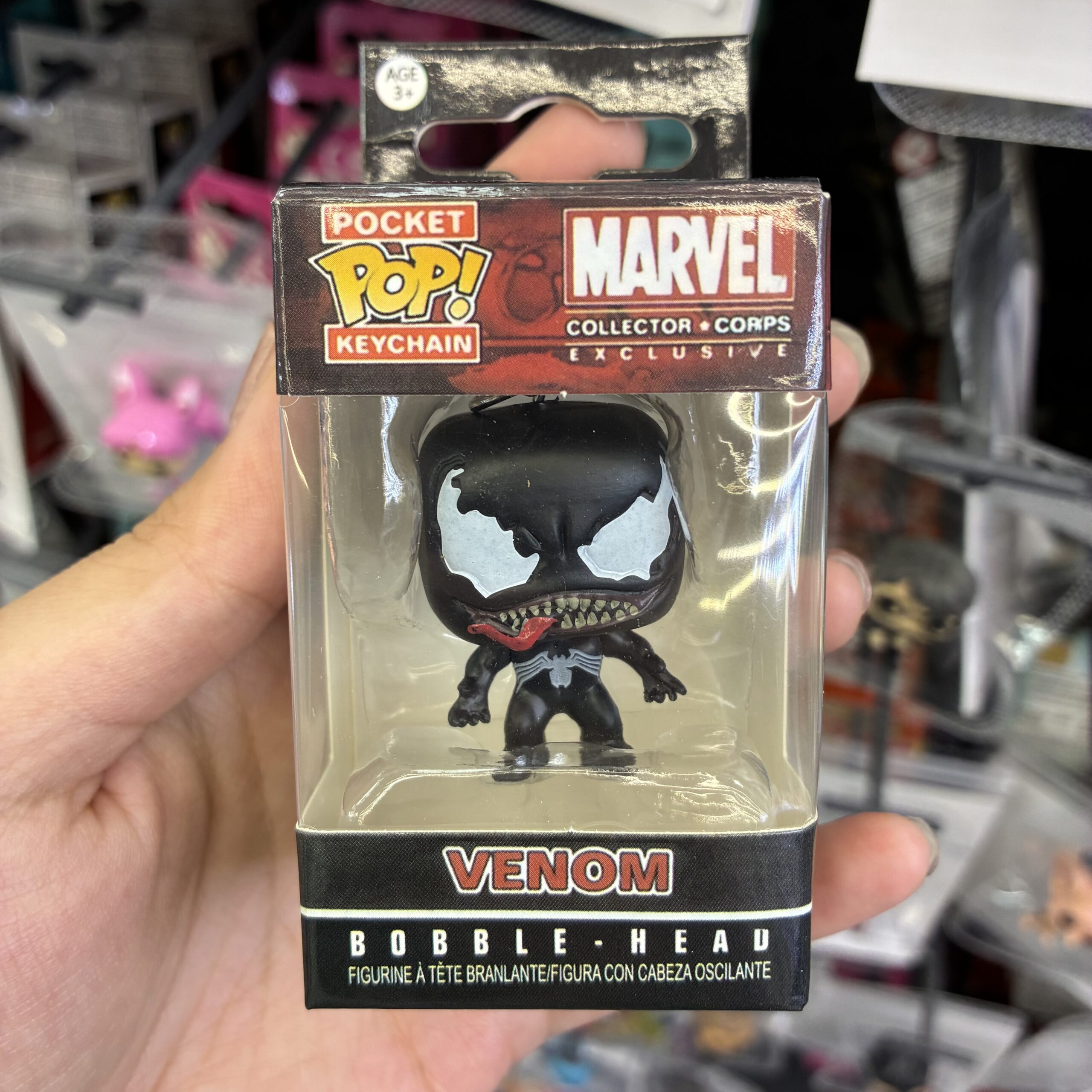 Funko Pocket Pop! Keychain Marvel Collector Corps Exclusive Venom Vinyl Figure