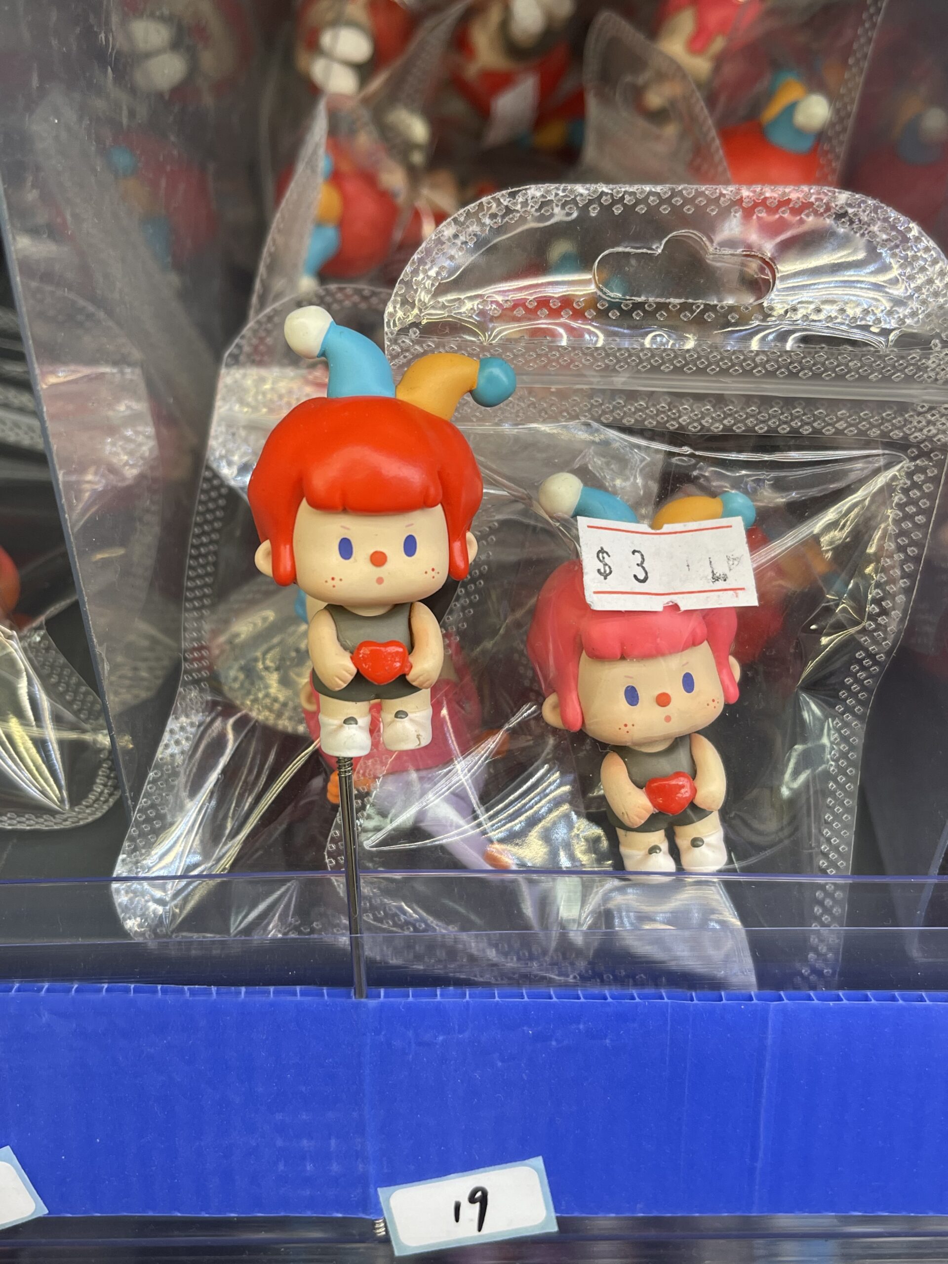 Red Hair Clown Boy Resin Figurine, Cute Cartoon Plant Decor Pin