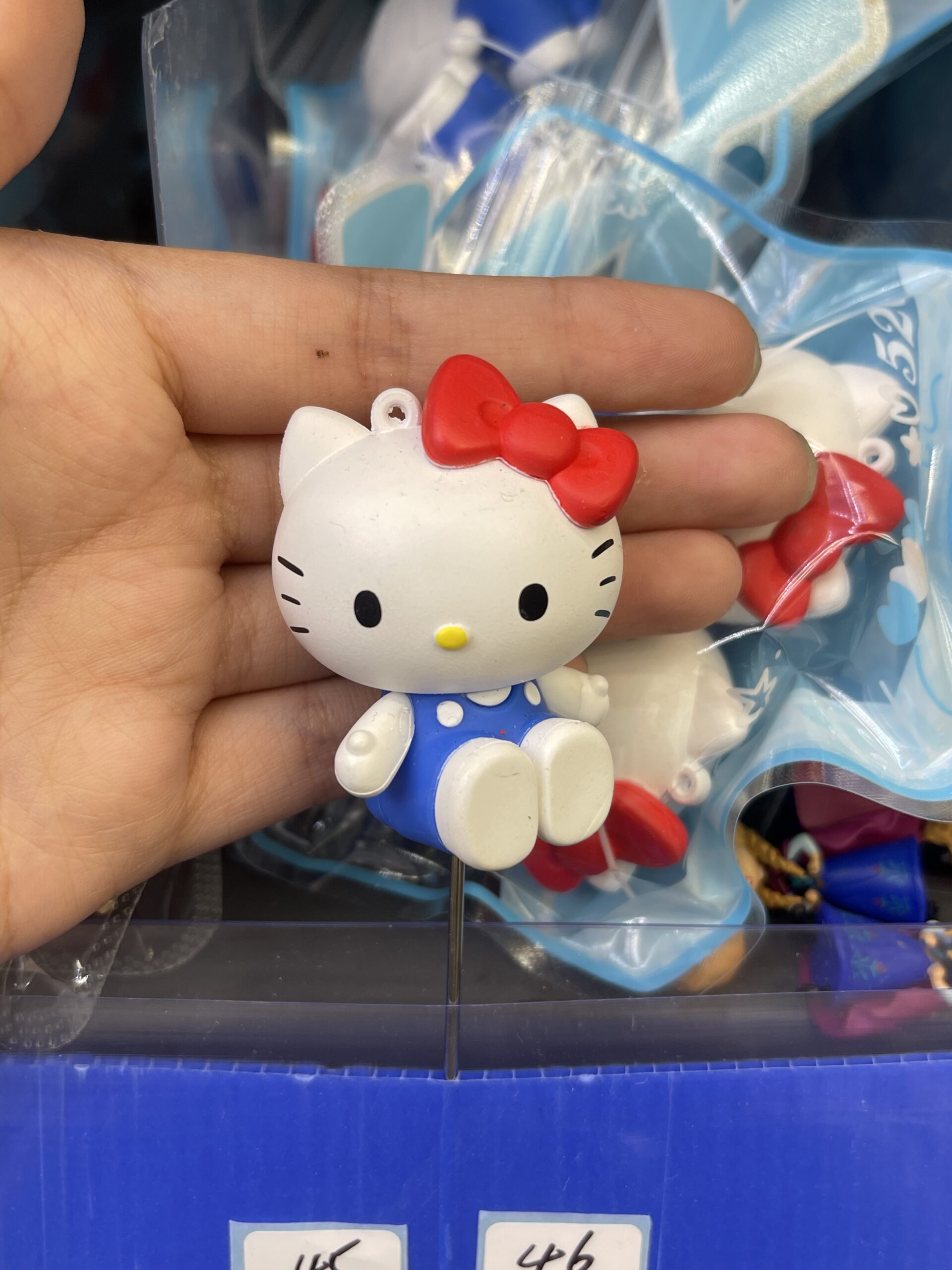 Hello Kitty Sitting Resin Figurine, Classic Sanrio Character Decor Pin