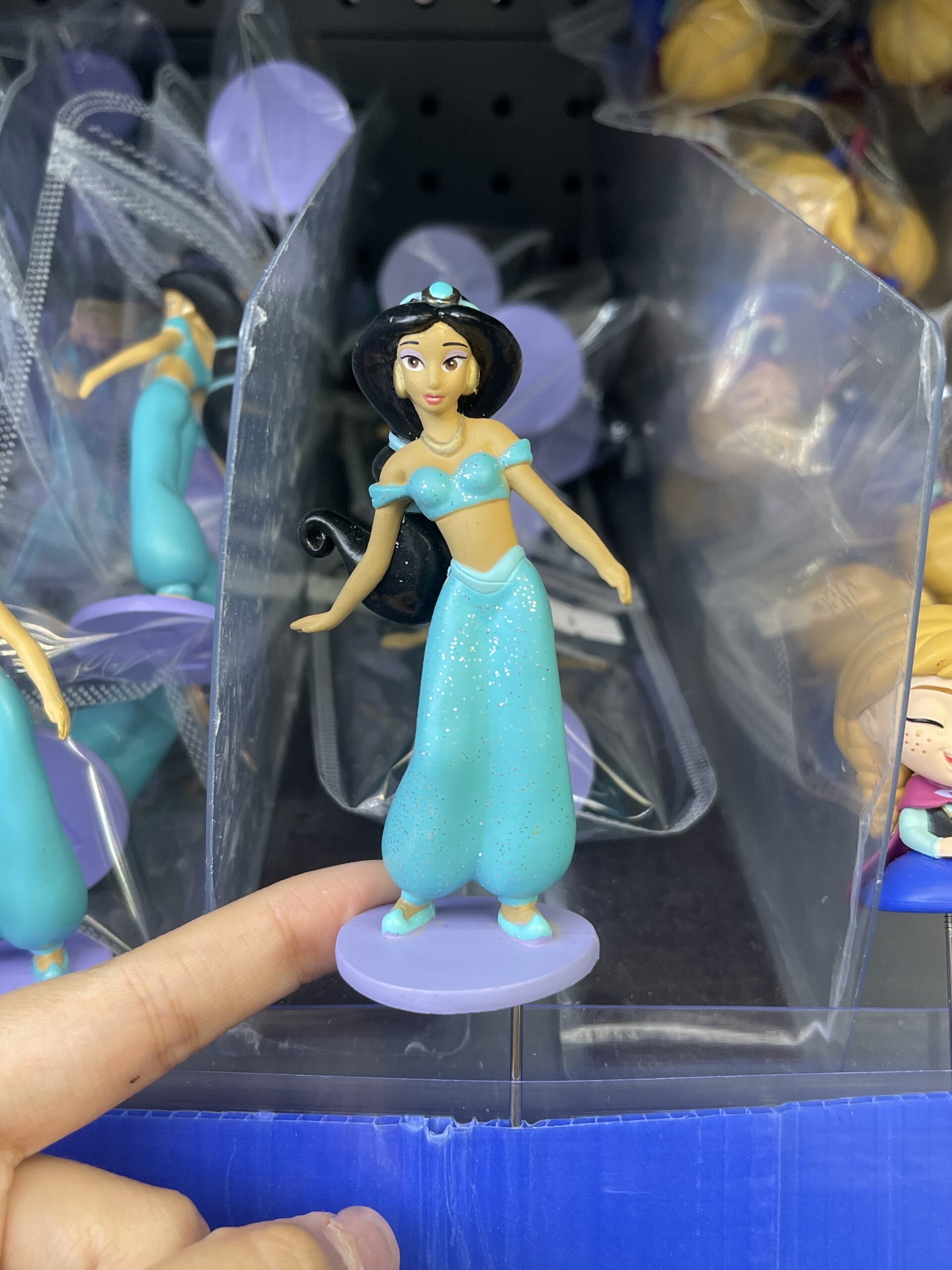 Disney Aladdin Jasmine Princess Glitter Resin Figurine, Sparkle Collectible Decor