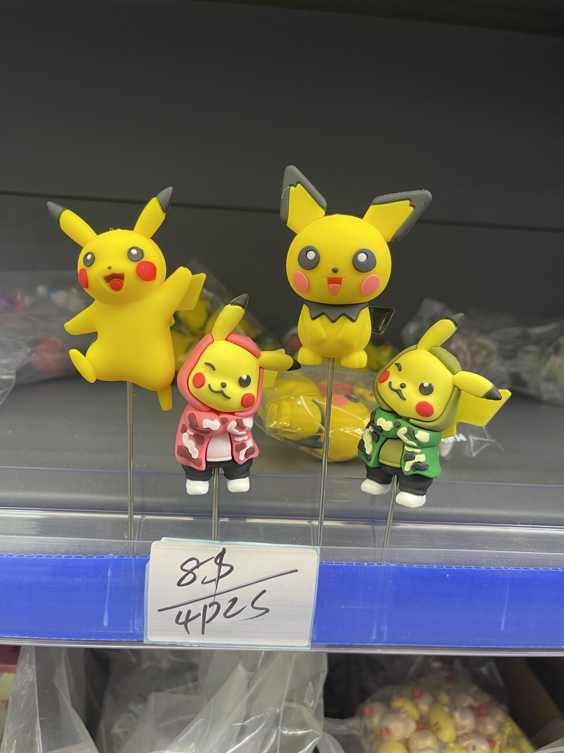 Pokemon Pikachu Mini Figurine Set (4pcs) – Streetwear & Casual Styles