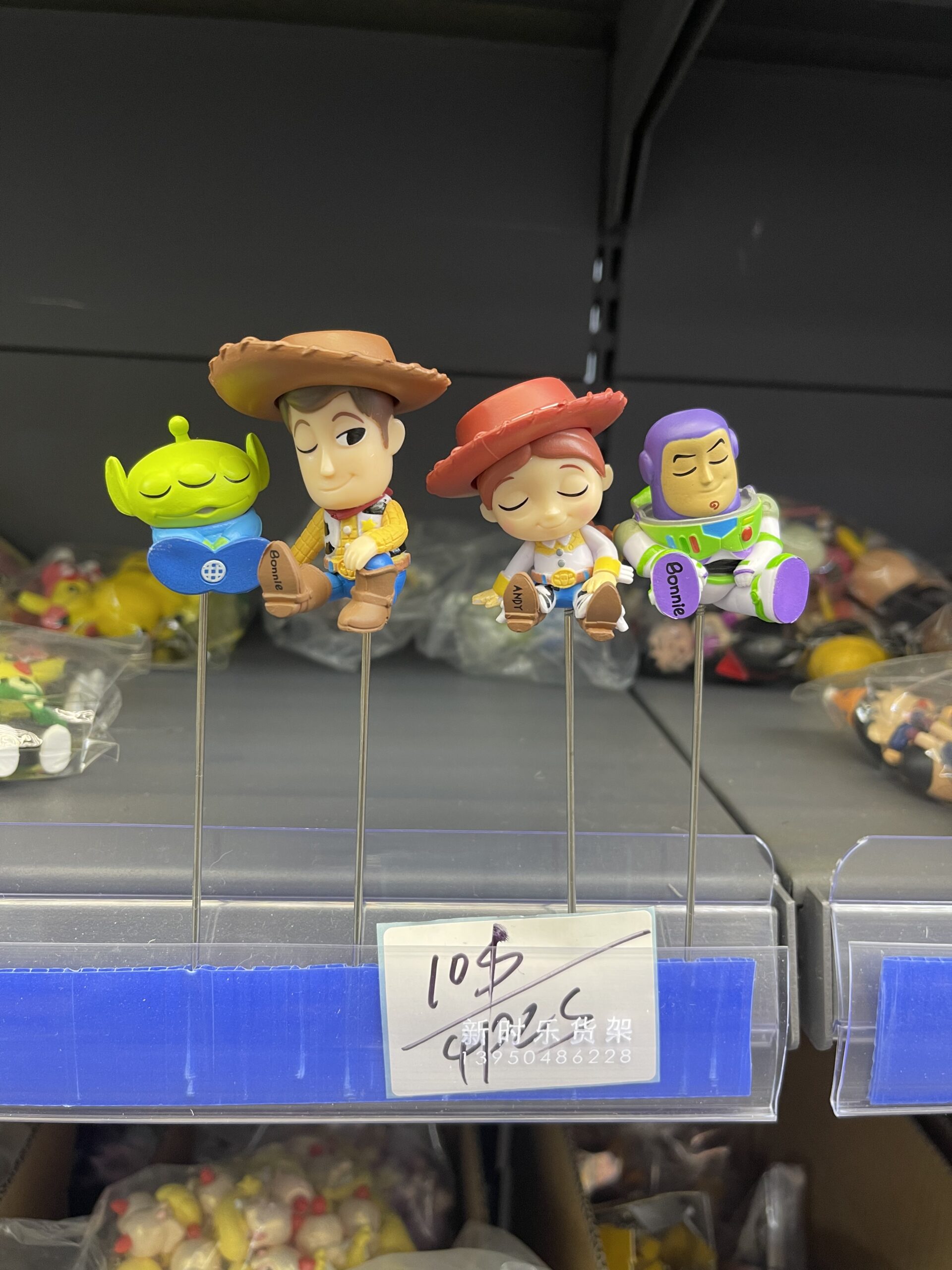Toy Story Mini Figurine Set (4pcs) – Alien, Woody, Jessie, Buzz Lightyear