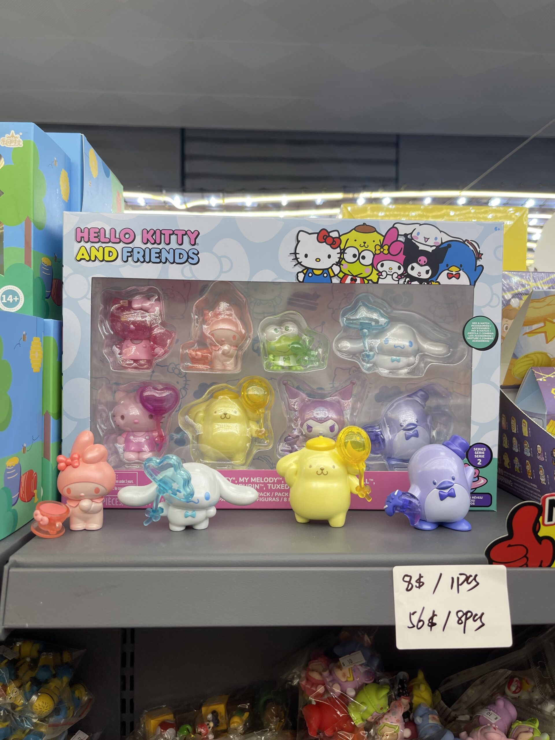 Hello Kitty and Friends 8-Piece Collectible Figure Set – Series 2