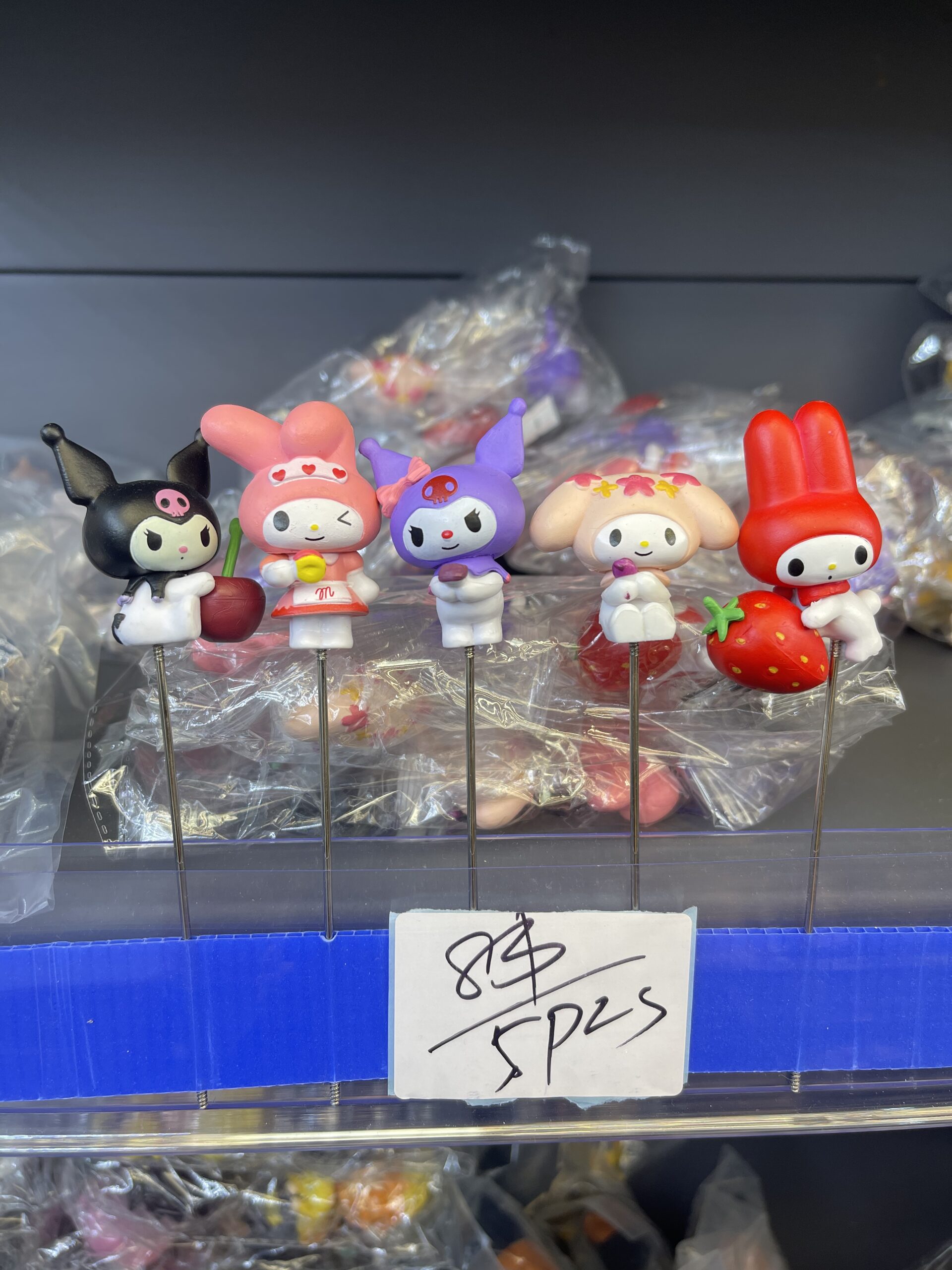 Sanrio My Melody & Kuromi Resin Figurine Set (5pcs) – Fruit & Themed Styles