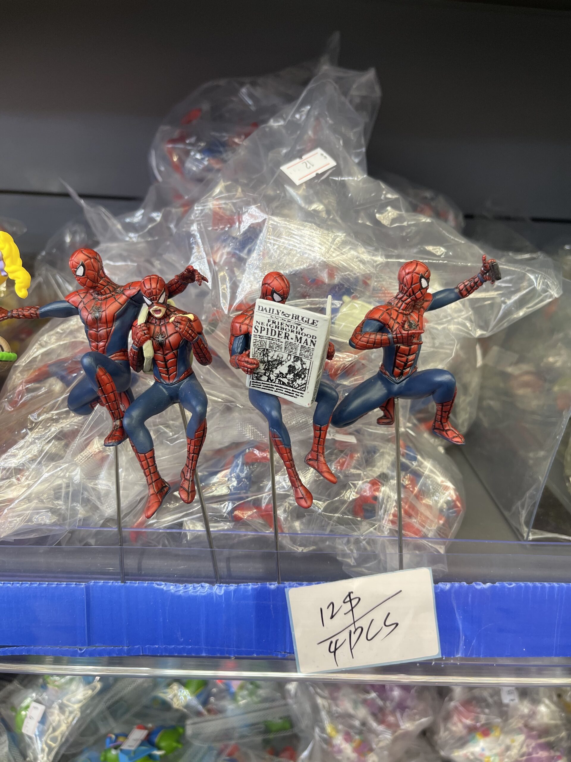 Marvel Spider-Man Action Mini Figurine Set (4pcs)