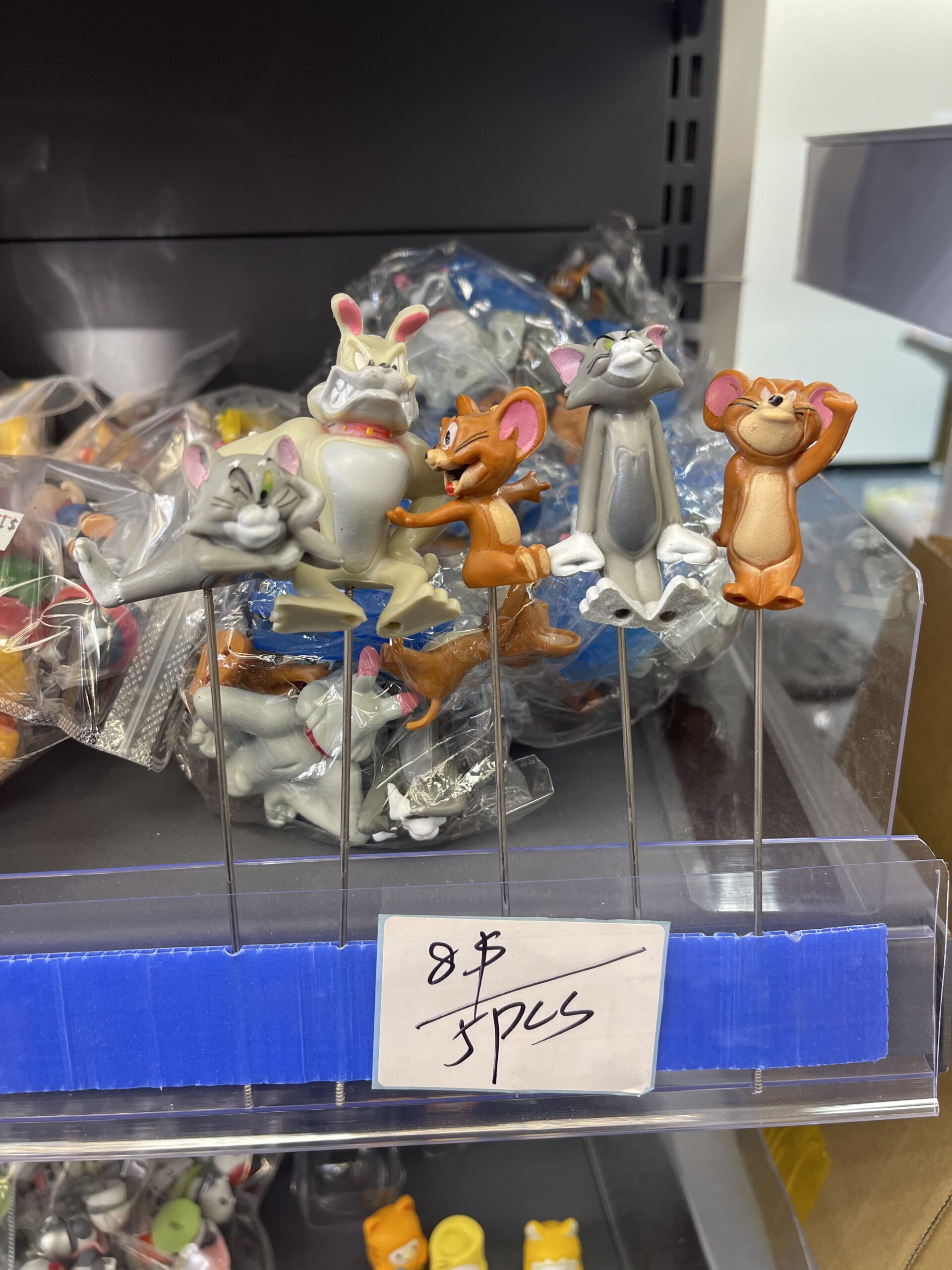 Tom and Jerry & Spike Mini Figurine Set (5pcs)