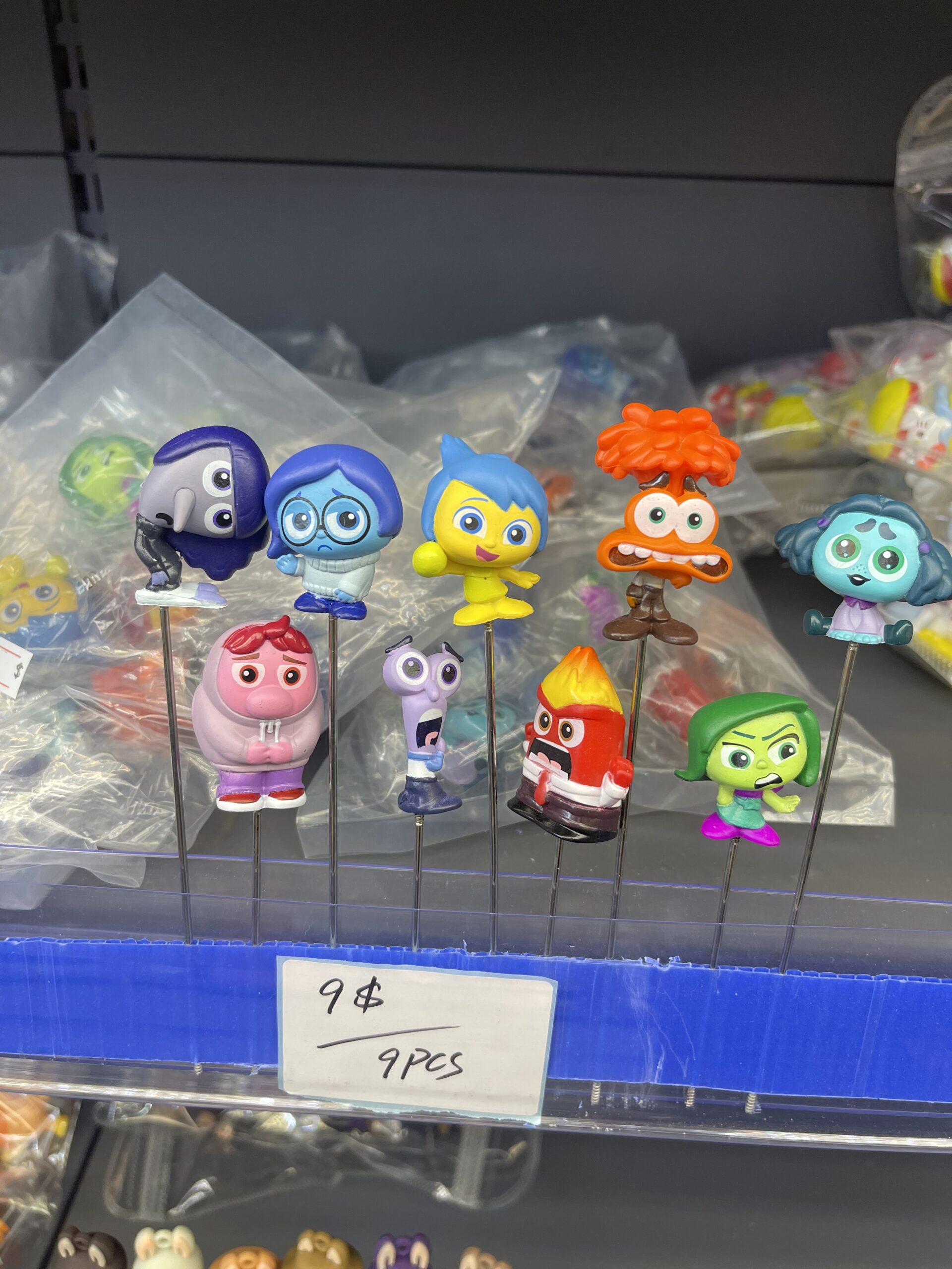 Inside Out Emotions Characters Mini Figurine Set (9pcs)