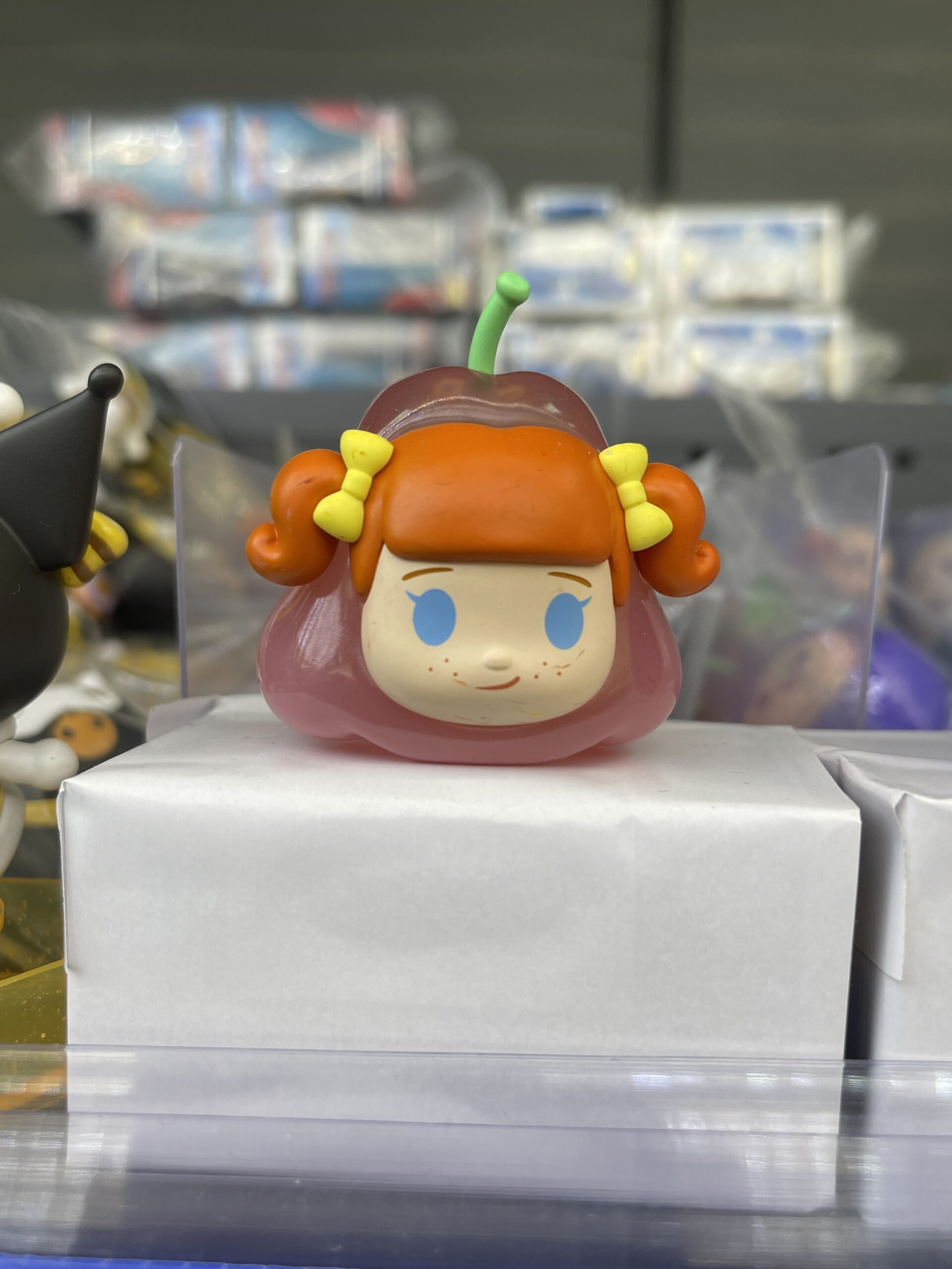 Cute Apple-Shaped Girl Resin Figurine
