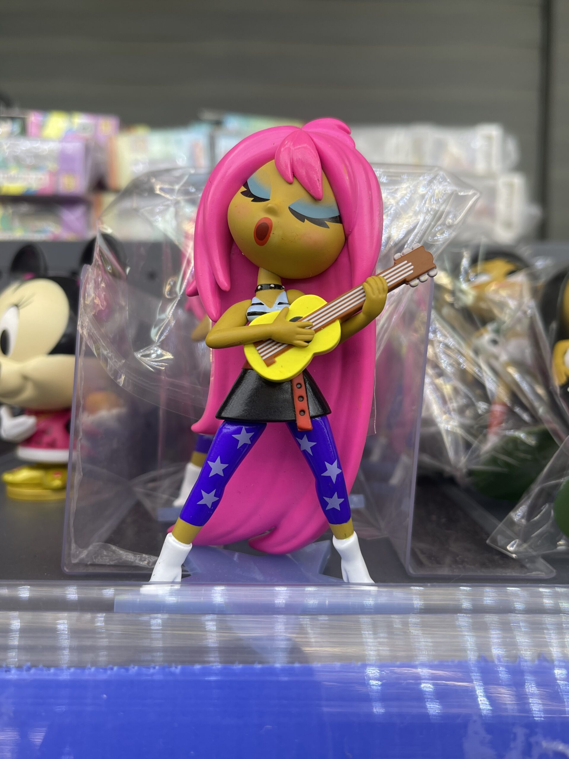 Rock Guitar Girl Mini Figurine